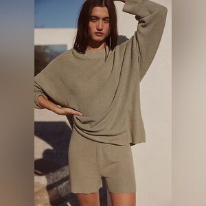 Free People Beach Malibu Solid Surf Sweater Size Small